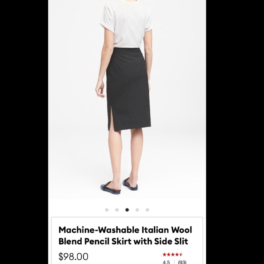 NWT Wool Pencil skirt w zipper